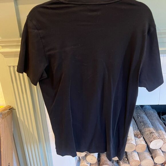 Robert Barakett Georgia Pima Cotton Black Short Sleeve Tee - Picture 3 of 4